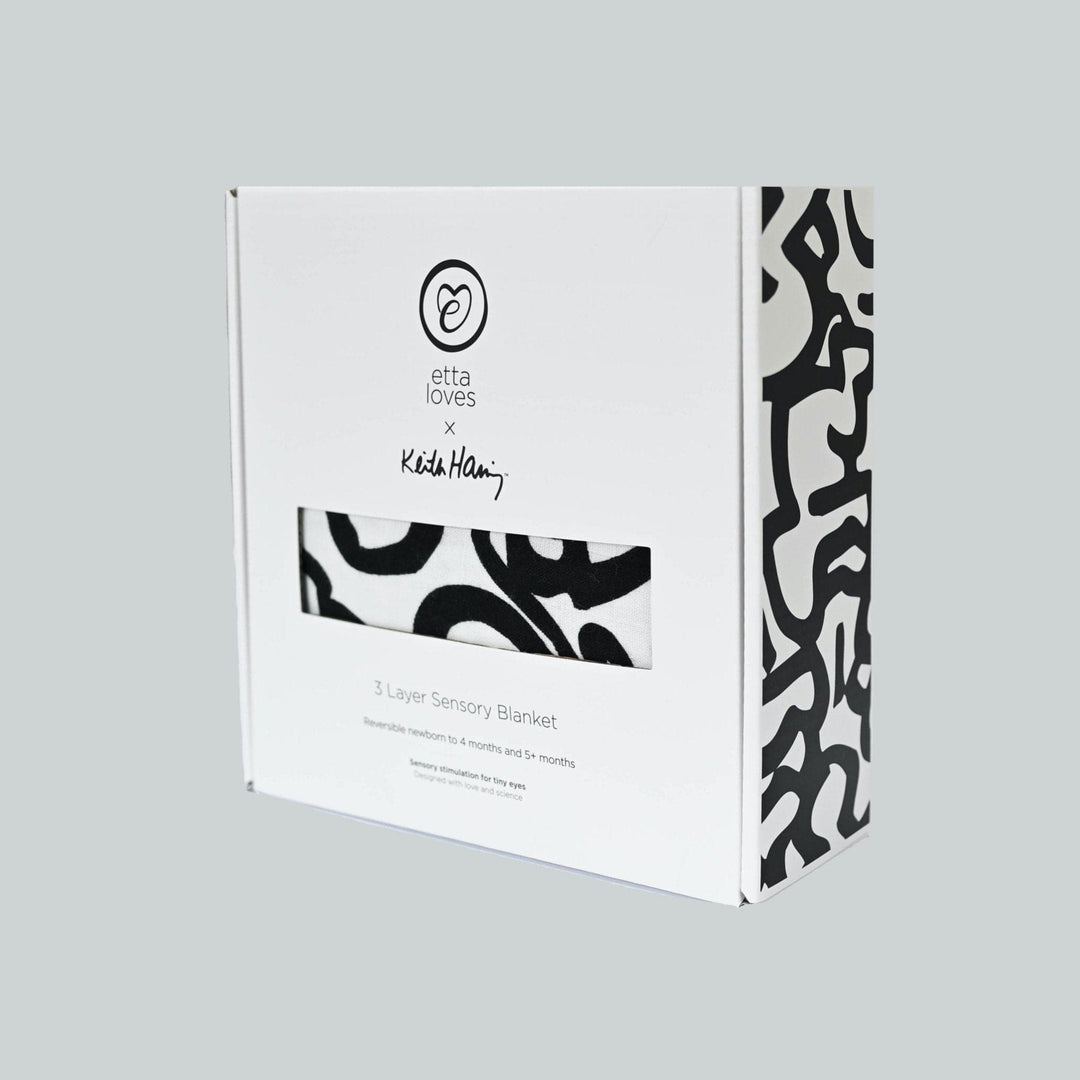 Sensory Muslin Blanket - Etta Loves x Keith Haring