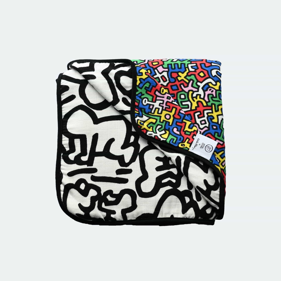 Sensory Muslin Blanket - Etta Loves x Keith Haring