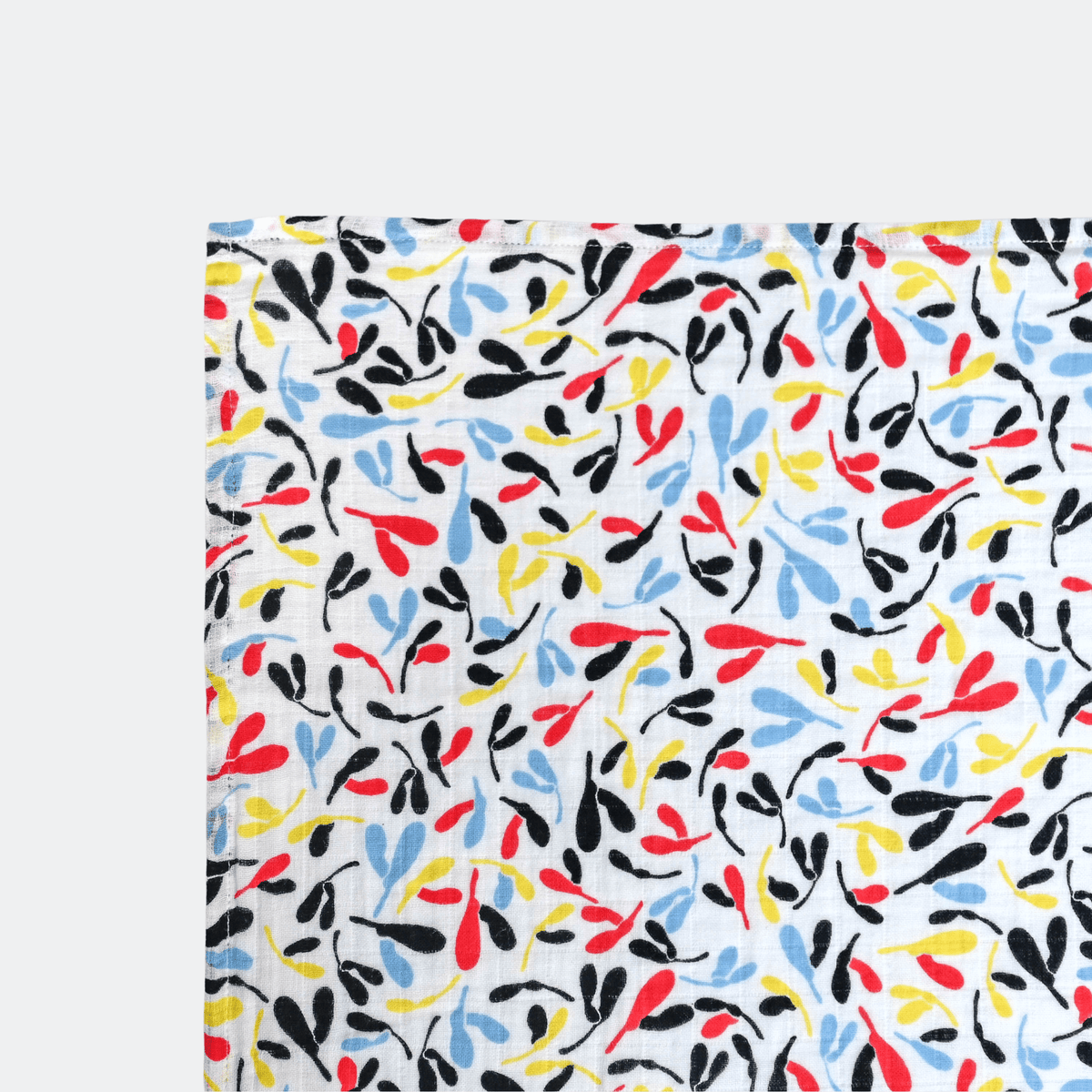 etta loves XL sensory muslin with colourful sycamore print