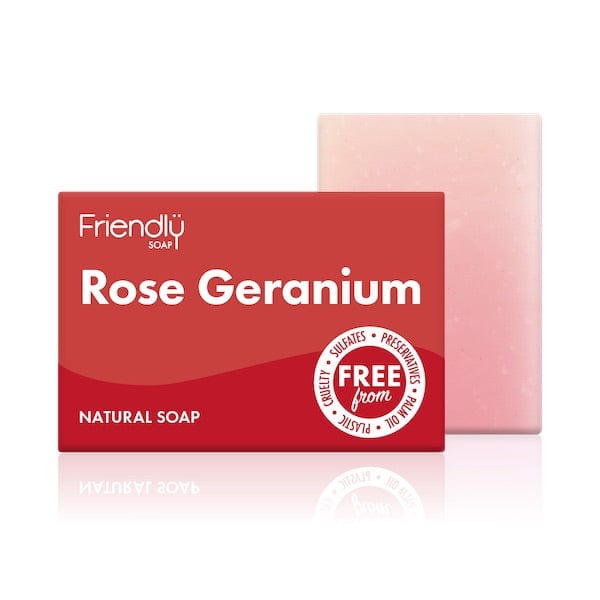 friendly soap rose geranium soap bar