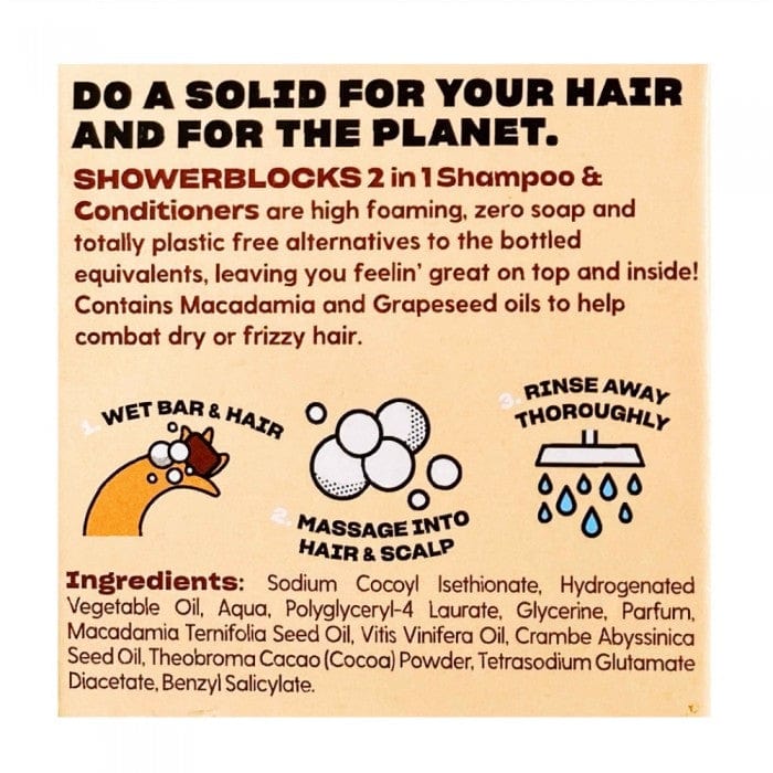 Friendly Soap Shampoo & Conditioner Shower Blocks 2 in 1 Shampoo + Conditioner - Dry Hair