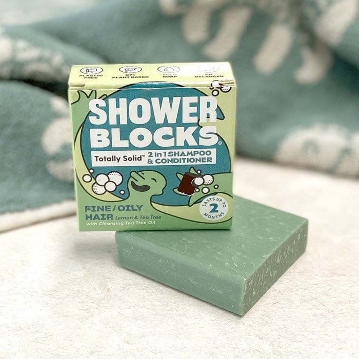 Friendly Soap Shampoo & Conditioner Shower Blocks 2 in 1 Shampoo + Conditioner - Fine / Oily hair