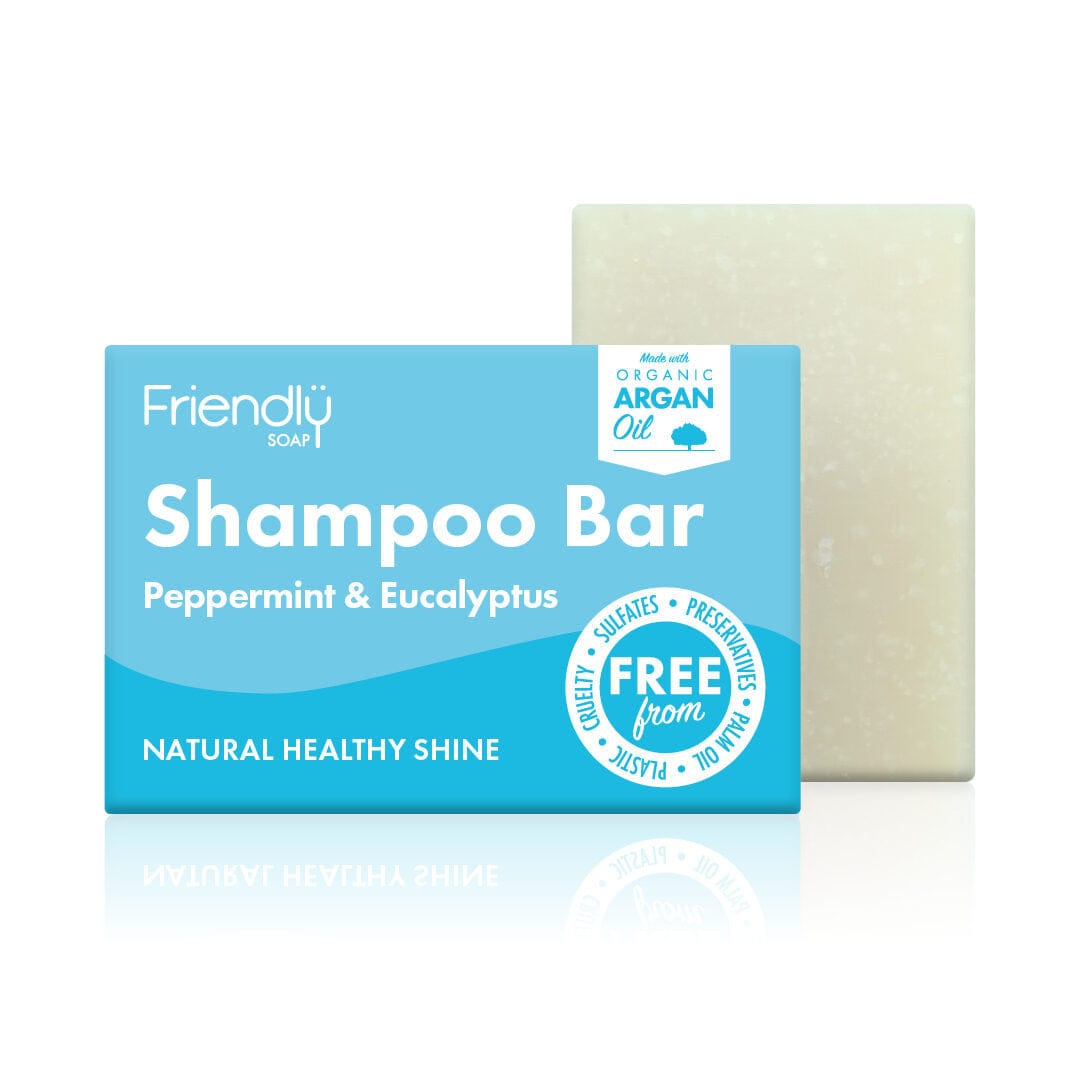 Friendly soap peppermint + eucalyptus shampoo bar