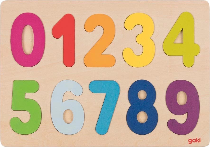 Goki Wooden Number Puzzle - Smallkind