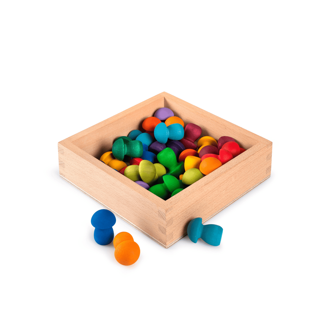 Grapat Toy Playsets Grapat Mandala Rainbow Mushrooms