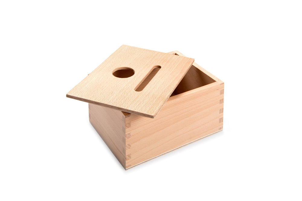 wooden  Grapat Permanence Box for children on a white background