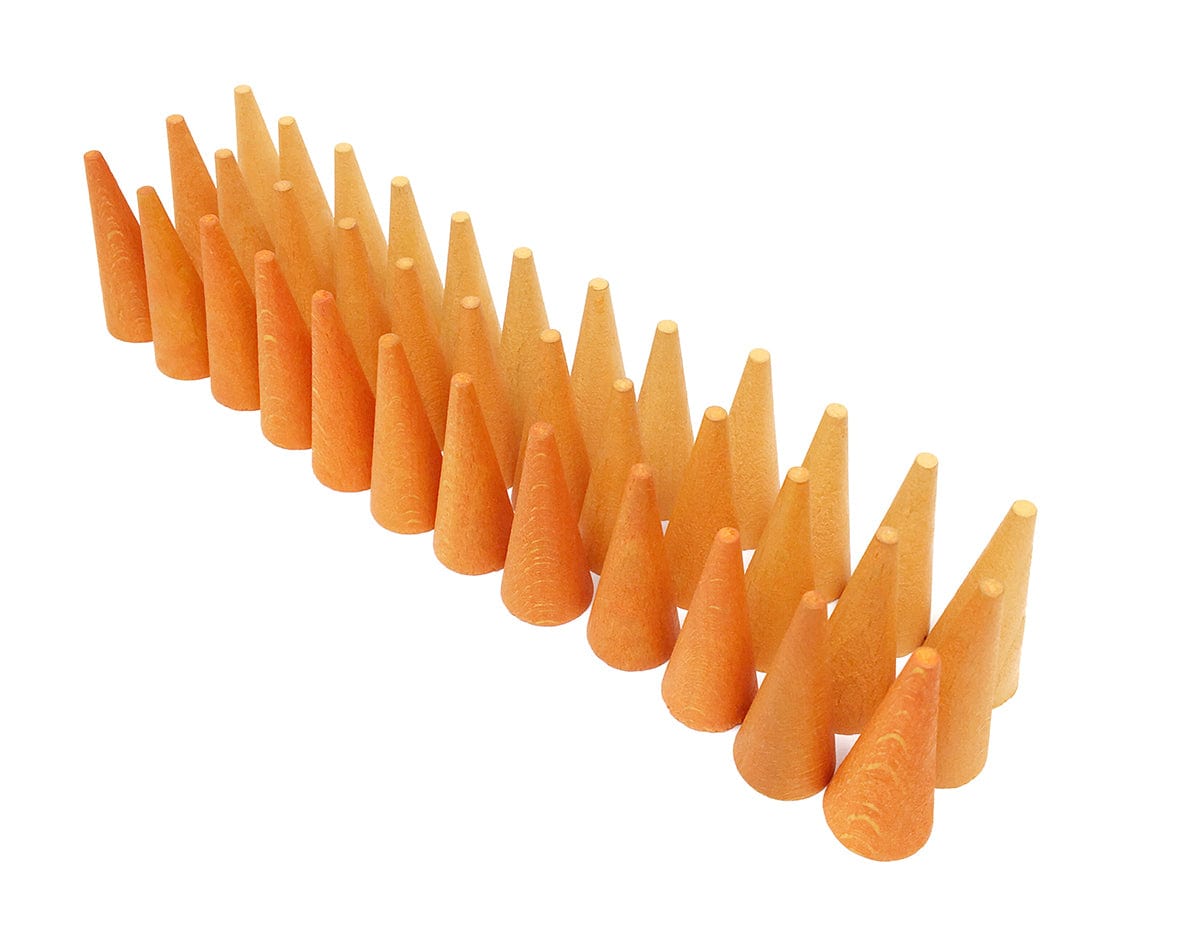 grapat orange cones wooden loose parts pieces 