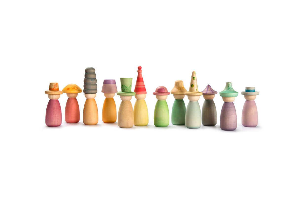 Grapat Wooden Peg Dolls Grapat Fancy Nins