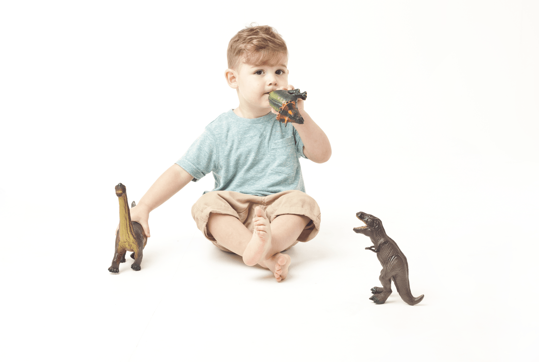 Green Rubber Toys Dinosaur Set - Smallkind