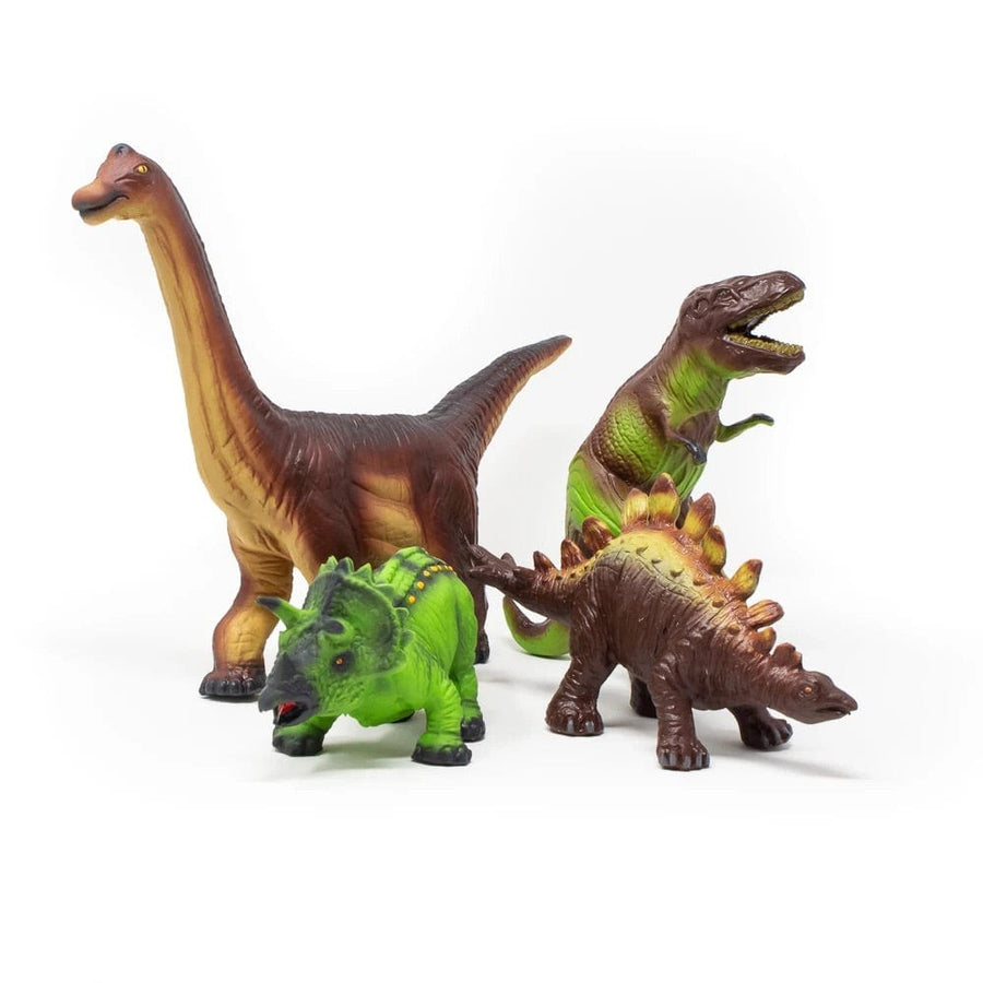 Green Rubber Toys Dinosaur Set - Smallkind