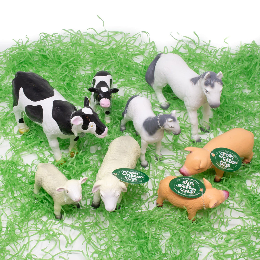 Green Rubber Toys Farm Set - Smallkind