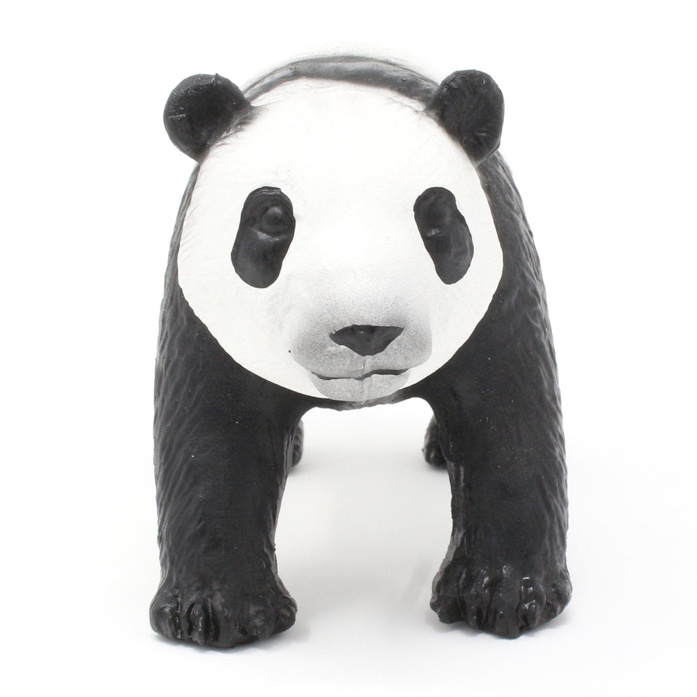 front view ofrubber panda play figure for children ages one and over 