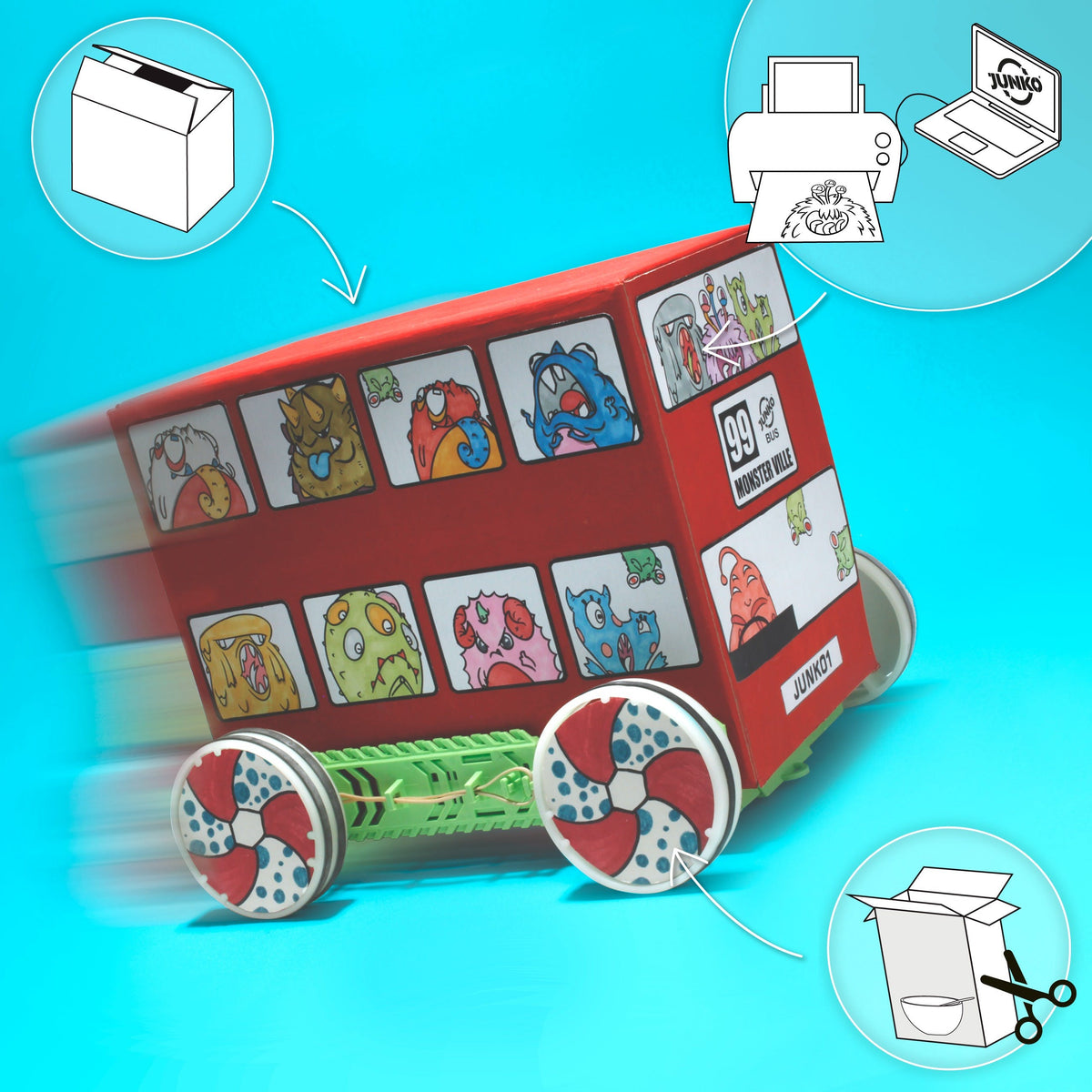 JUNKO Construction Set Toys JUNKO Core Zoomer Kit
