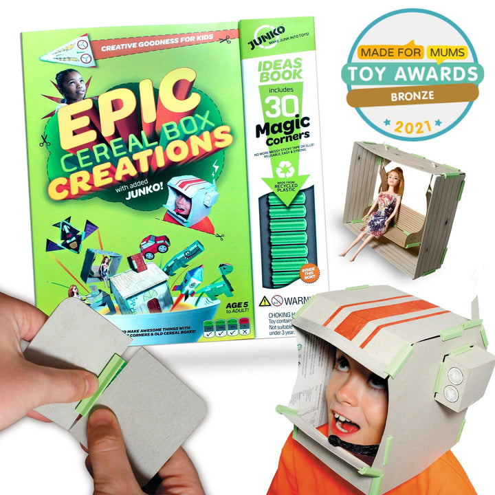 junko epic ceral box creations book with 30 magic corners for kids aged 5+