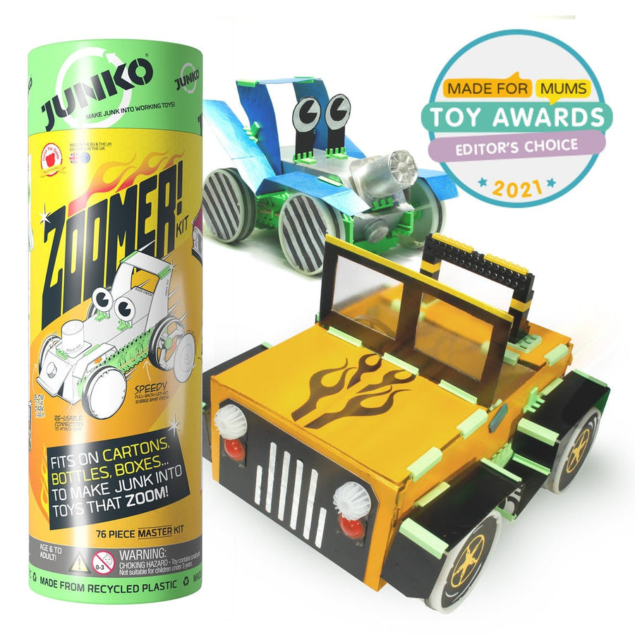 Junko zoomer contruction kit in cardboard tube for kids aged 6 to 11 