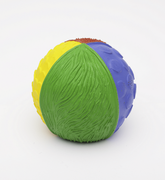 rainbow sensory ball by lanco rubber toys