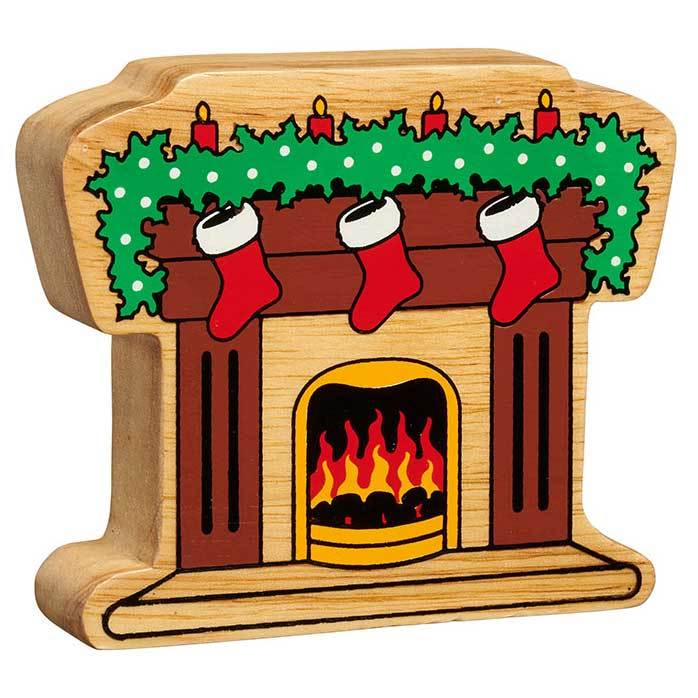 lanka kade wooden fireplace with stockings