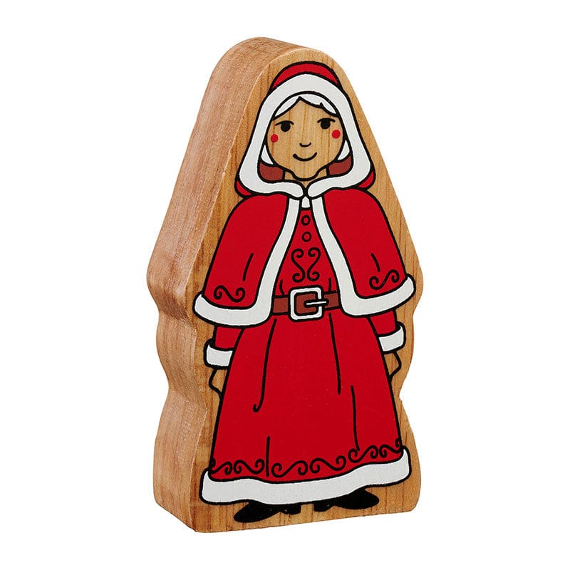 lanka kade mrs claus wooden play figure