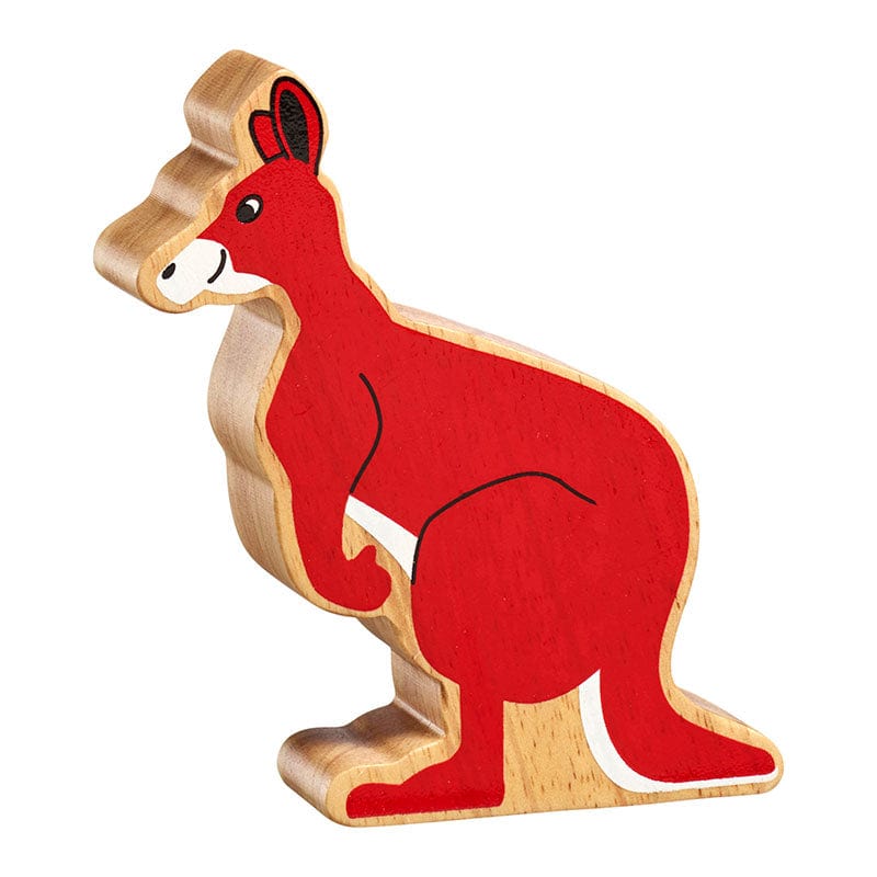 lanka kade wooden kangaroo figure