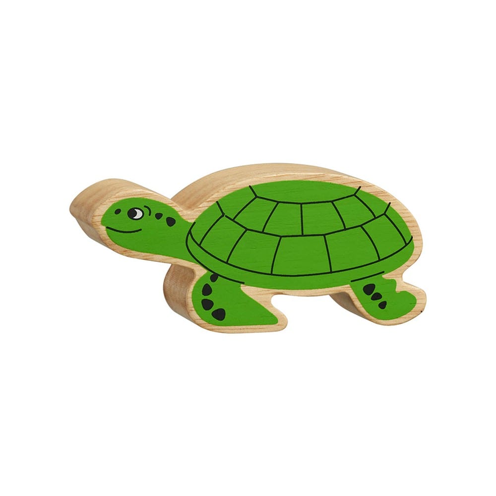 lanka kade green turtle wooden play figure for children age 10 months and over 