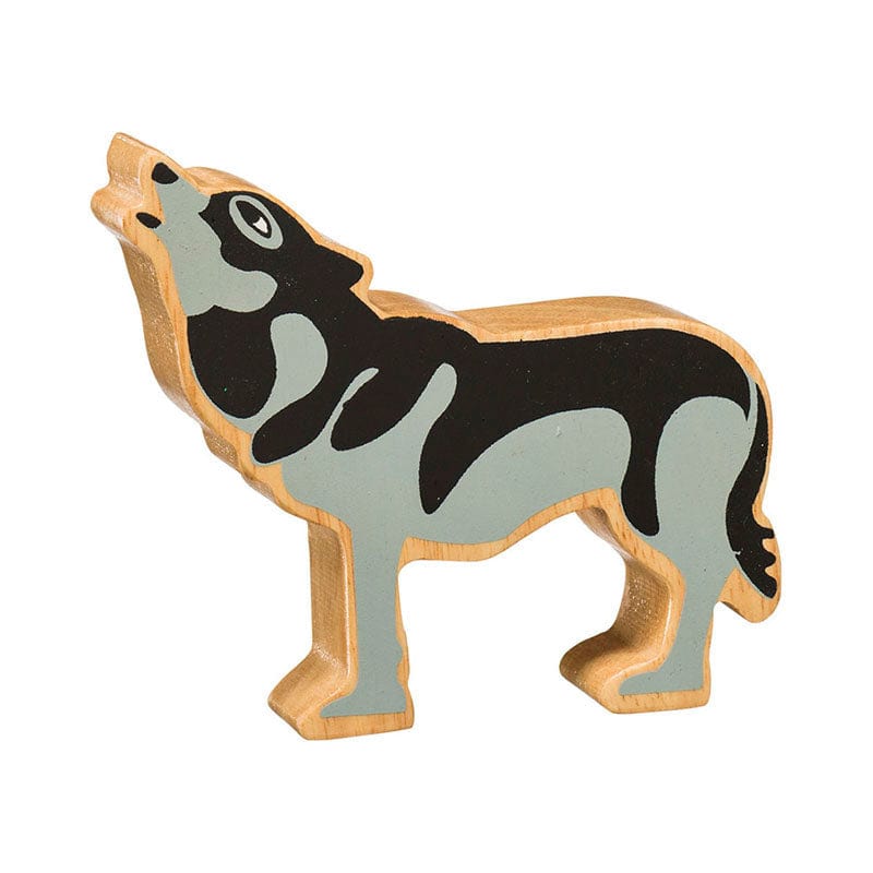 lanka kade wooden wolf figure