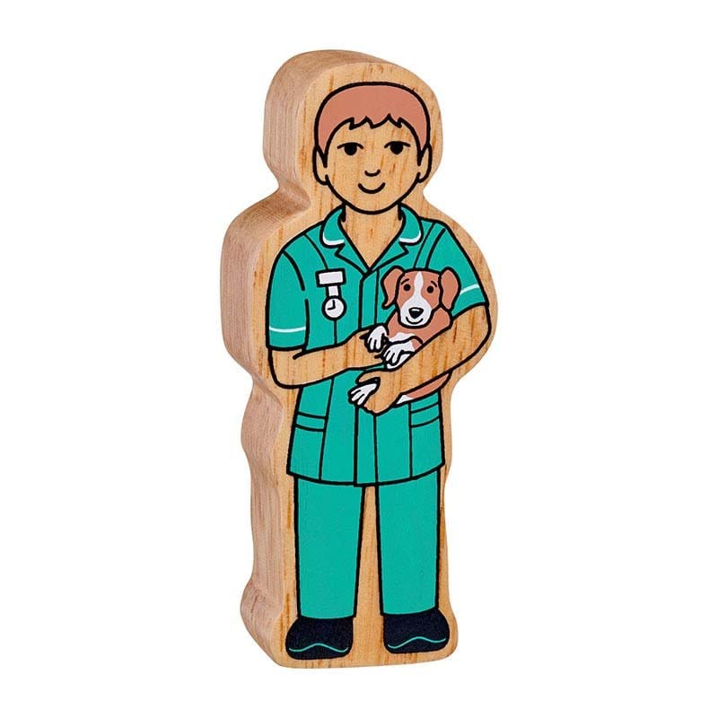 Lanka Kade wooden painted Vet figure