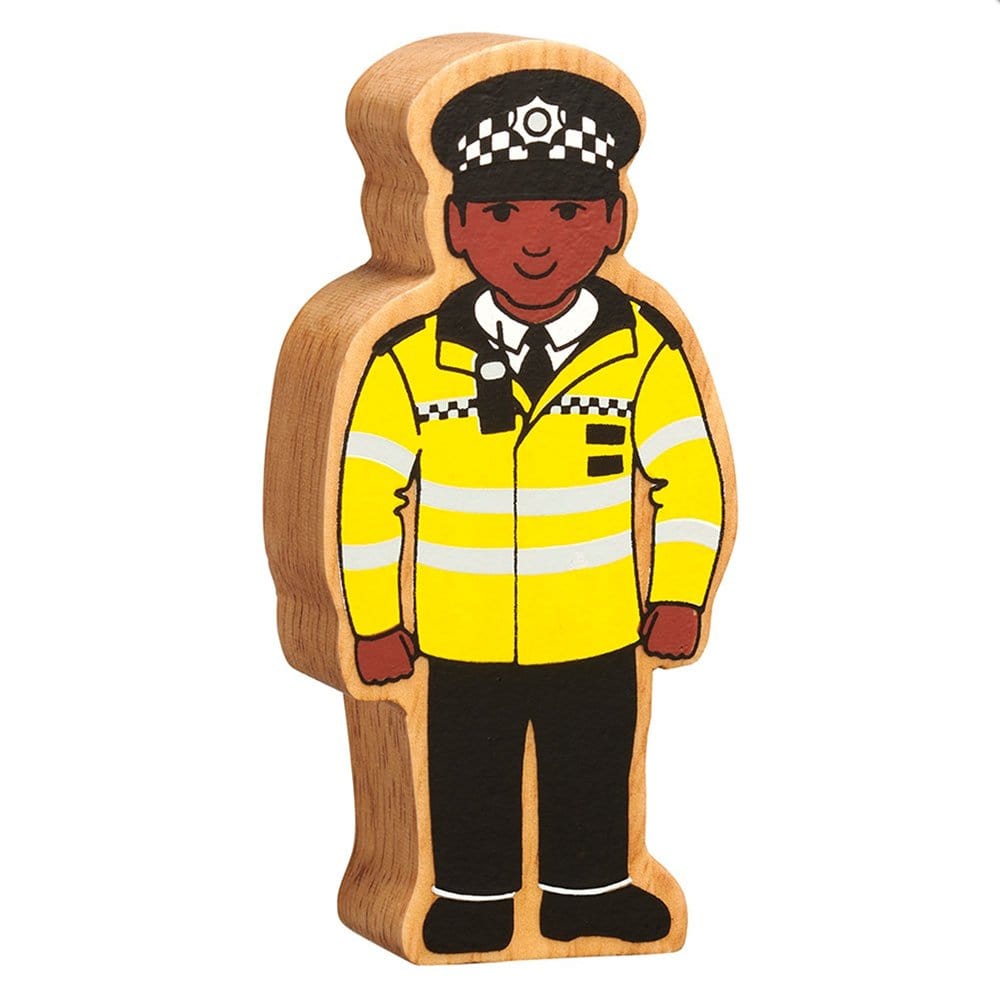 Lanka Kade wooden Policeman figure with Black Skin
