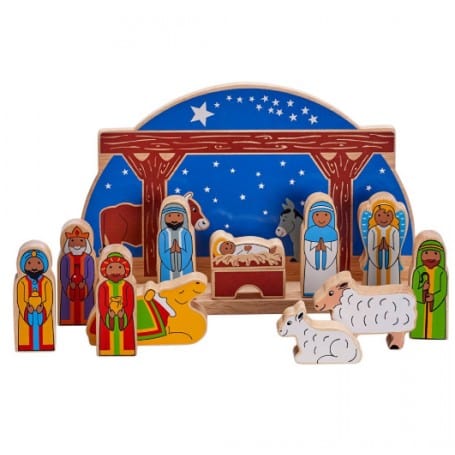 deluxe starry night nativity 