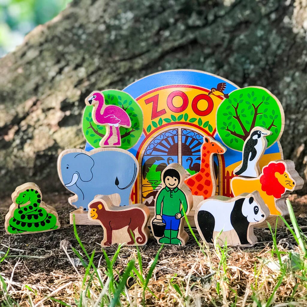 lanka kade junior zoo wooden play scene