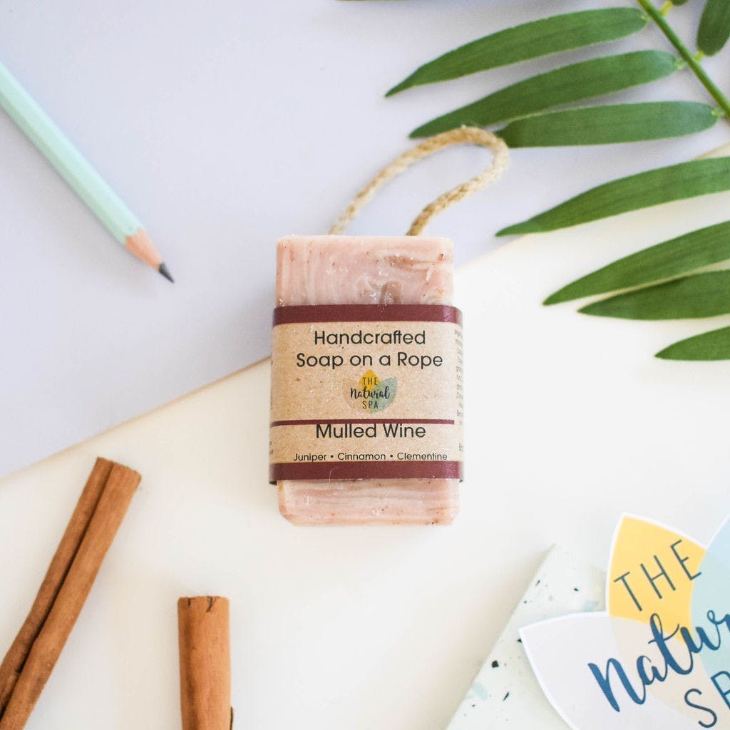 Natural Spa Bar Soap Natural Spa Mulled Wine Soap On a Rope