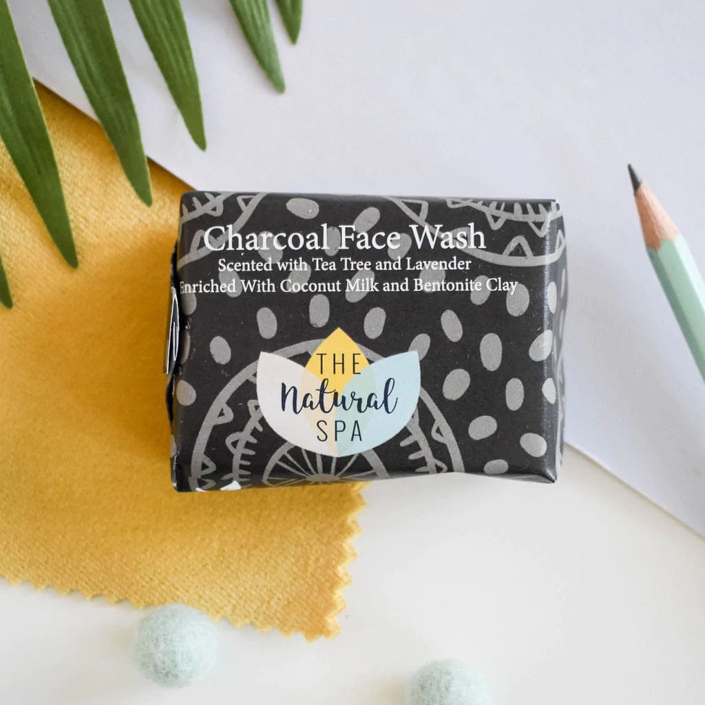 Natural Spa Facial Cleansers Face Wash Bar - Charcoal