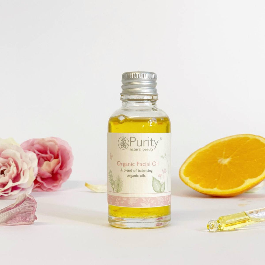 Purity Natural Beauty - Organic Facial Oil in a glass jar