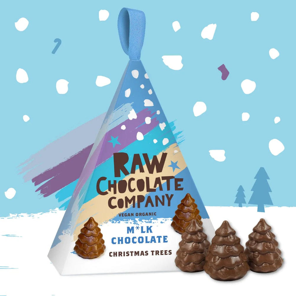Raw Chocolate Company Candy & Chocolate Raw Chocolate M*lk Chocolate Christmas Tree Gift Box