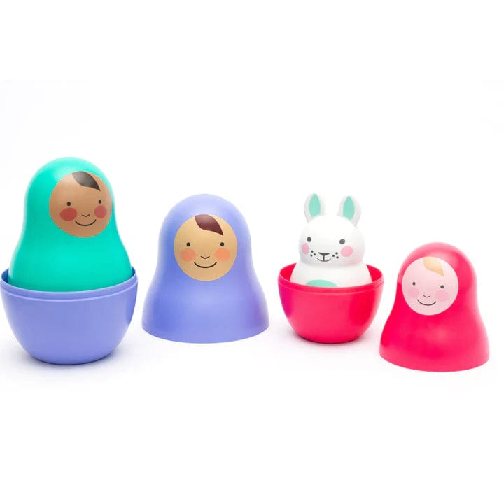 Rosa + Bo Sorting & Stacking Toys Rosa + Bo Little Jewels Nesting Babies with Chiming Bo Bunny