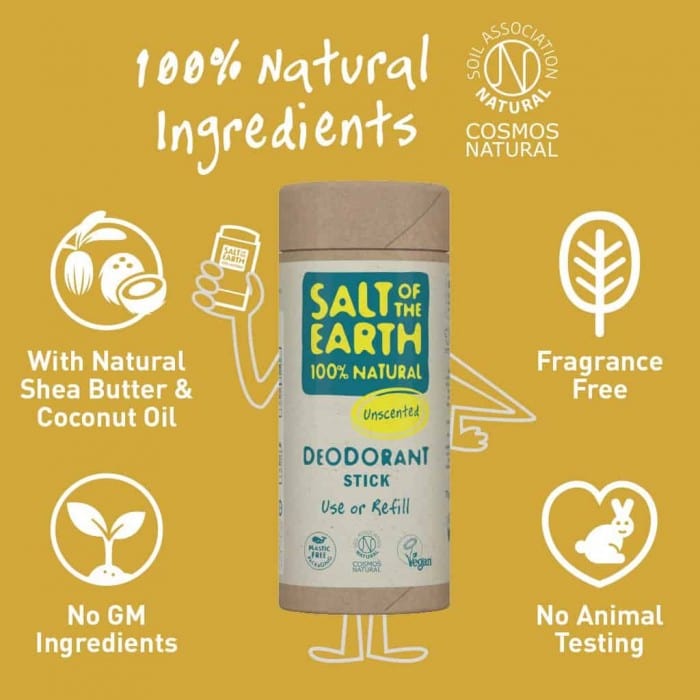 Salt of the Earth Deodorant Salt of the Earth Unscented Deodorant Stick