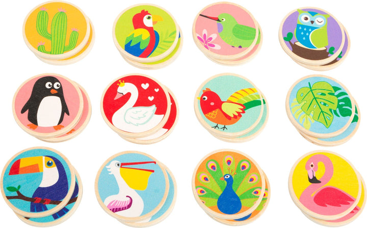 Small Foot 'Birds of The World' Wooden Memo Game