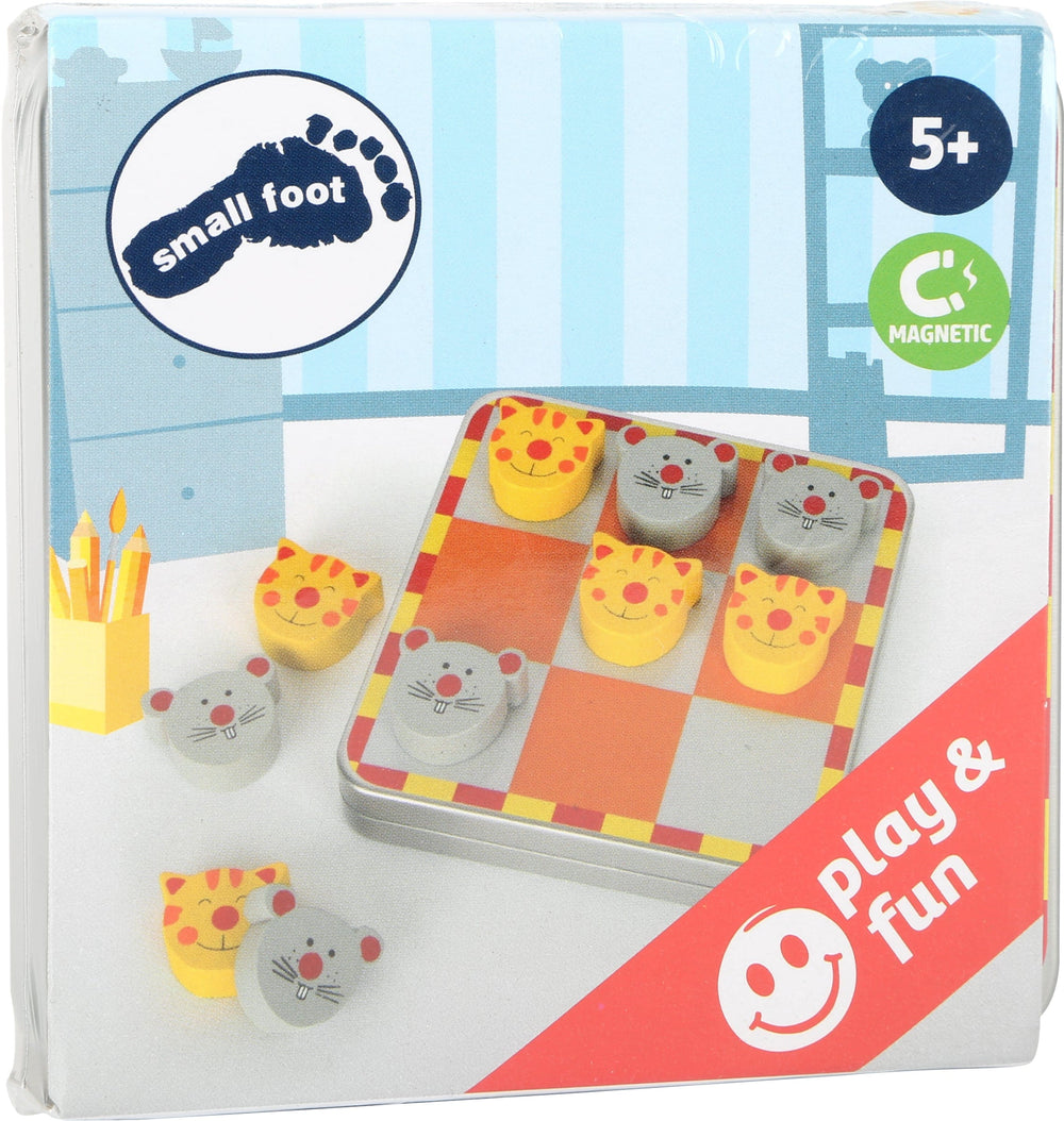 Small Foot Cat + Mouse Magnetic Tic Tac Toe in box
