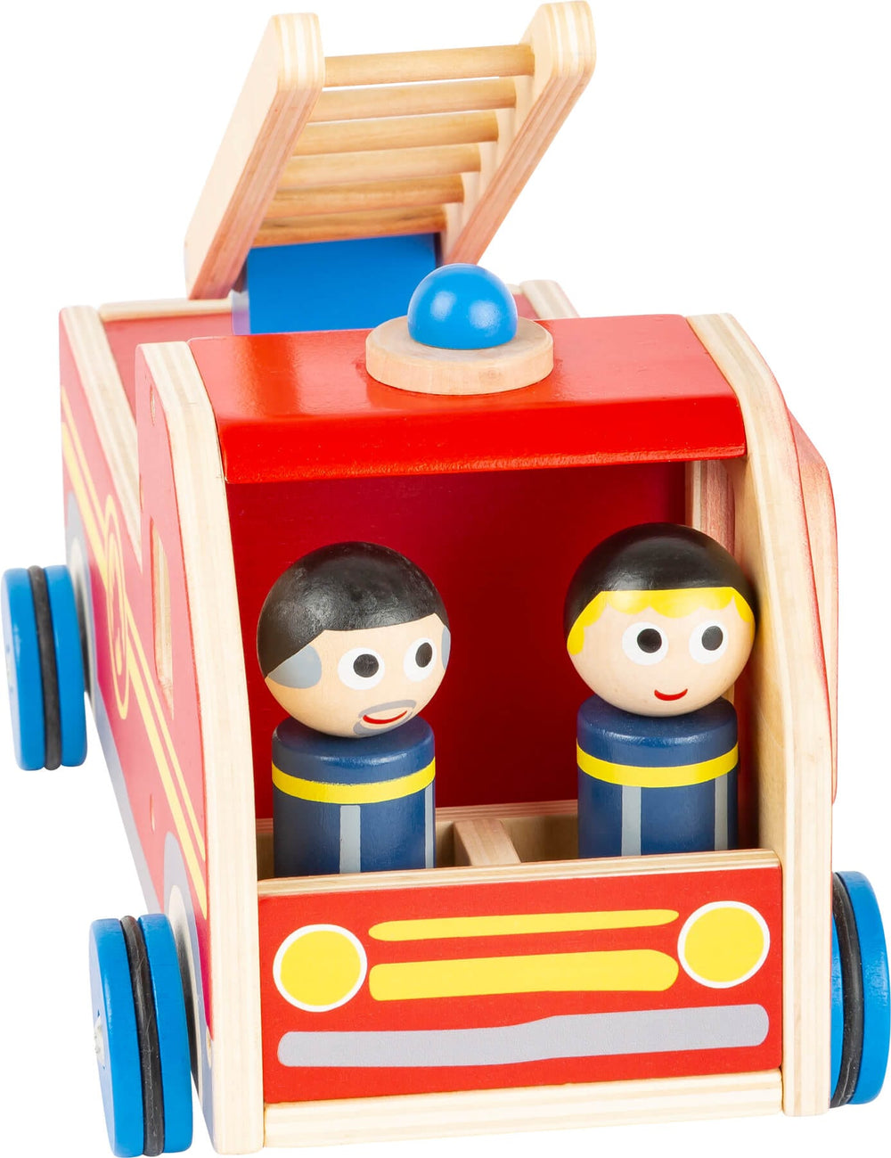 Small Foot XL Toy Fire Engine with peg dolls