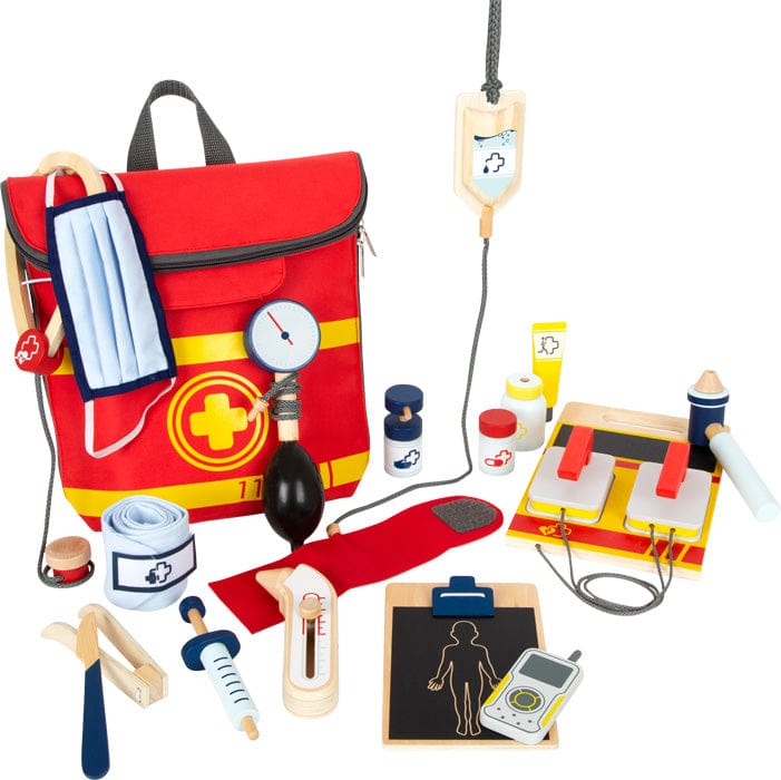 Small Foot Emergency Doctors Backpack wotj wooden instruments