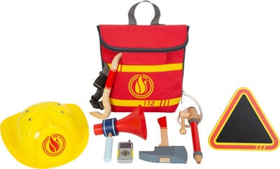 Small Foot Fire Fighter Set Small Foot Fire Brigade Backpack