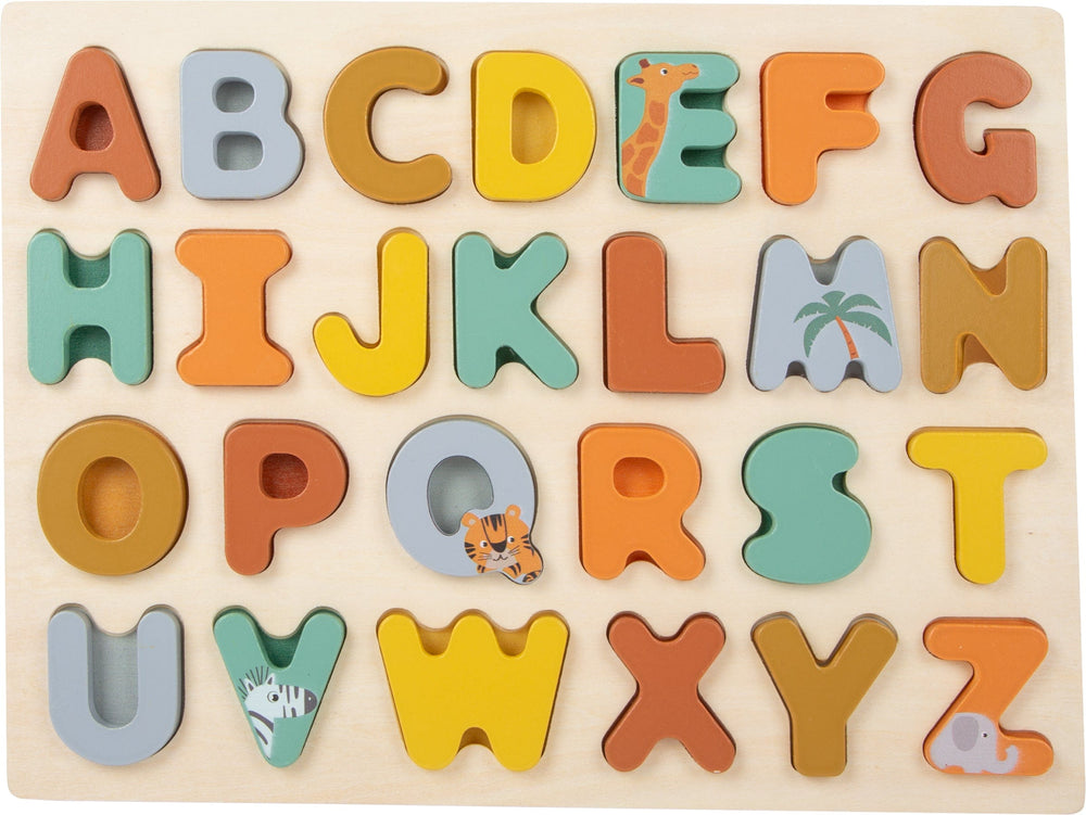 Small Foot Wooden Alphabet Puzzle - Safari