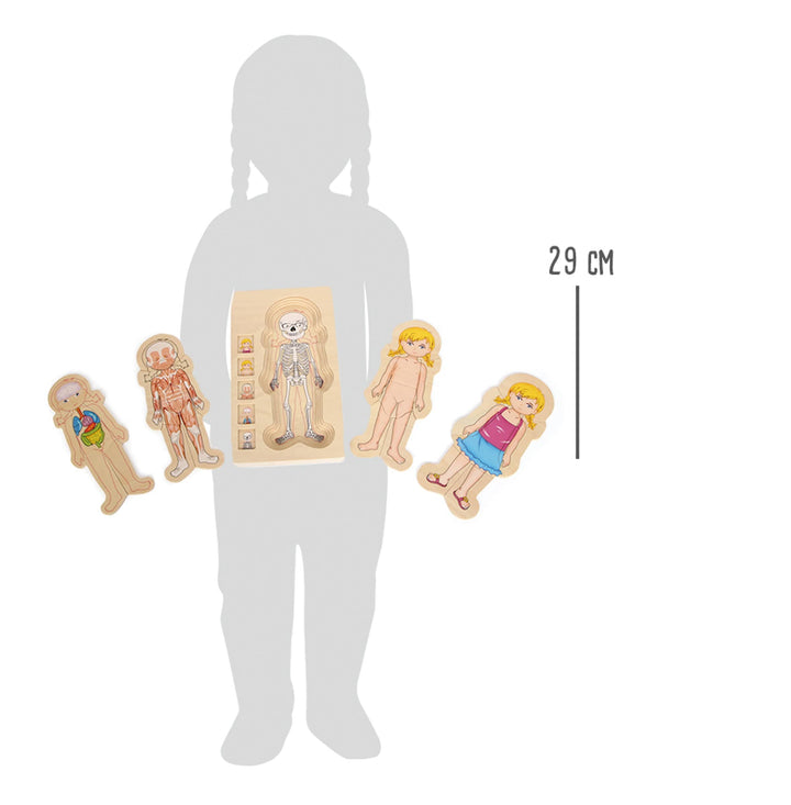 Small Foot Wooden Anatomy Puzzle - Girl