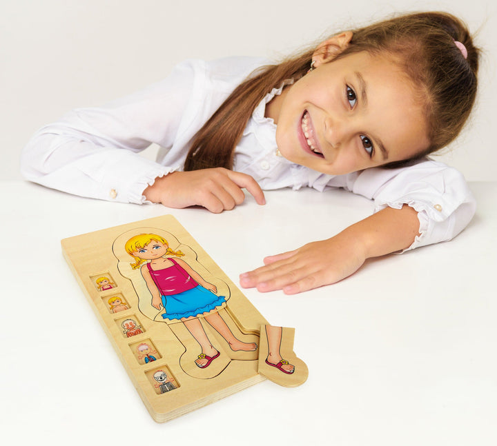 Small Foot Wooden Anatomy Puzzle - Girl