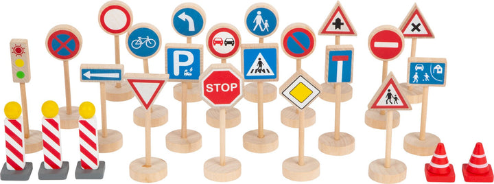 Small Foot Wooden Traffic Signs Set