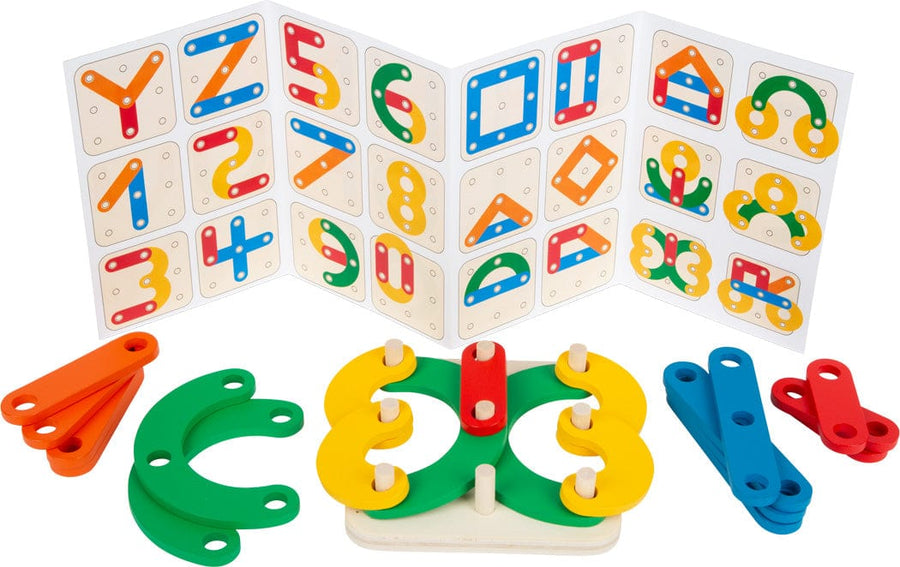 Small Foot Wooden Game Letters + Numbers Wooden Learning Game