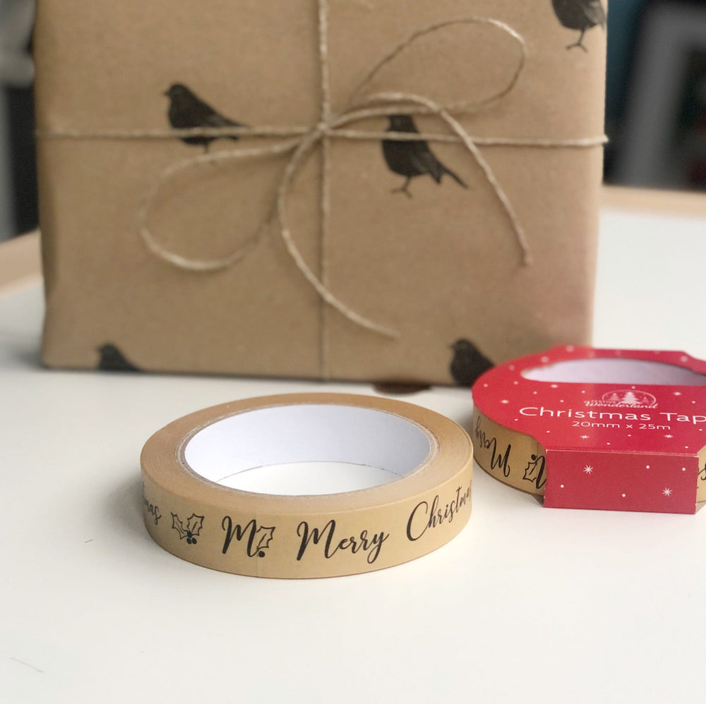 Smallkind Paper Tape Merry Christmas Paper Kraft Tape