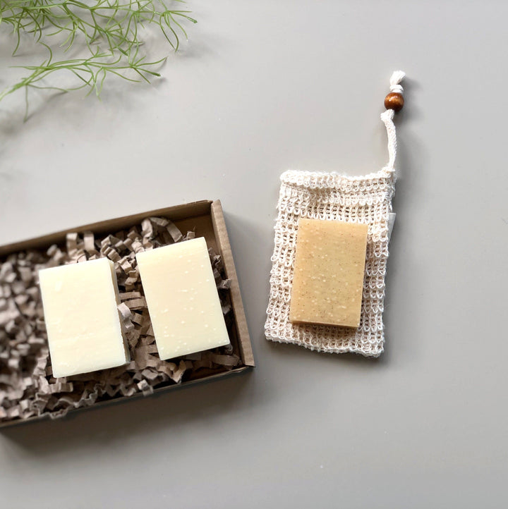 Face, Body + Hair Natural Soap Gift Set in a  gift box