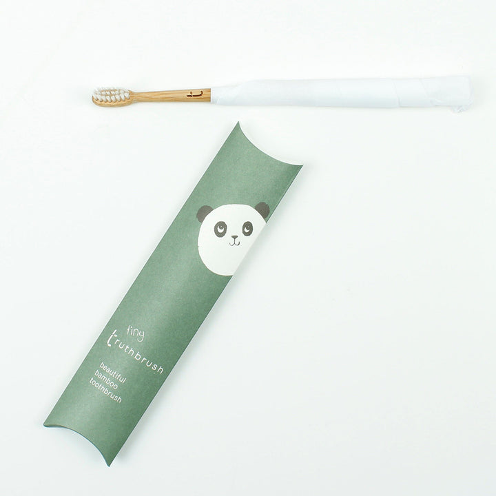 Tiny Truthbrush - Kids Bamboo Toothbrush - White - Smallkind
