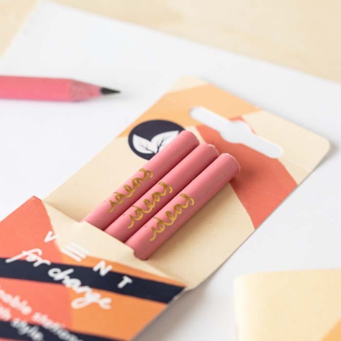 Recycled Plastic Pencils - pink