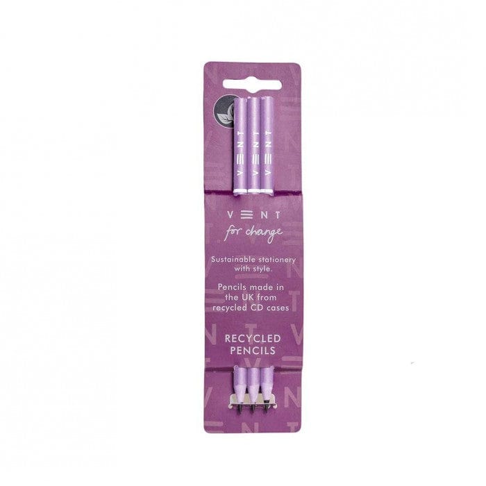 VENT For Change Pencils Purple VENT 'Make A Mark' Recycled Plastic Pencils